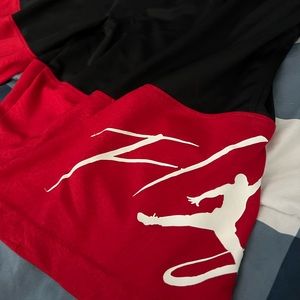 Black/Red/White Jordan Shorts *worn twice* great condition